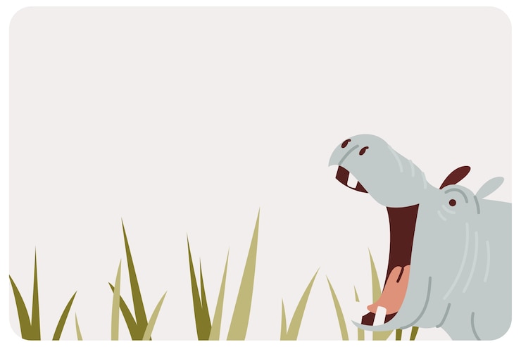 PSD gratuit animal sauvage de dessin animé