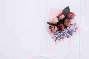 PSD gratuit aquarelle de maquette invitation mariage floral