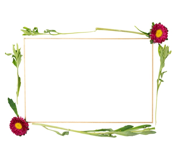 PSD gratuit arrangement floral isolé sur fond blanc