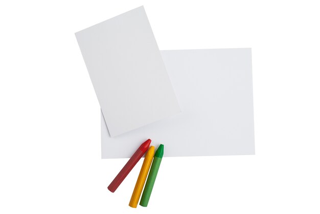 Arrangement des fournitures de bureau de vue supérieure