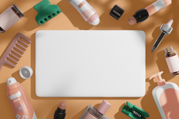 PSD gratuit arrière-plan de bannière en blanc de vente de beauté