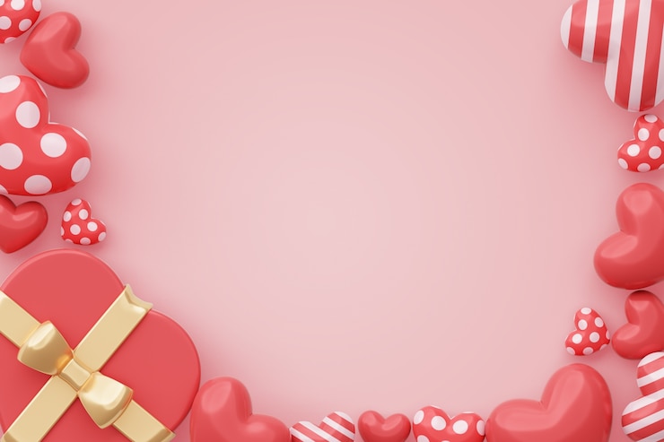 PSD gratuit arrière-plan de la célébration du jour de la saint-valentin