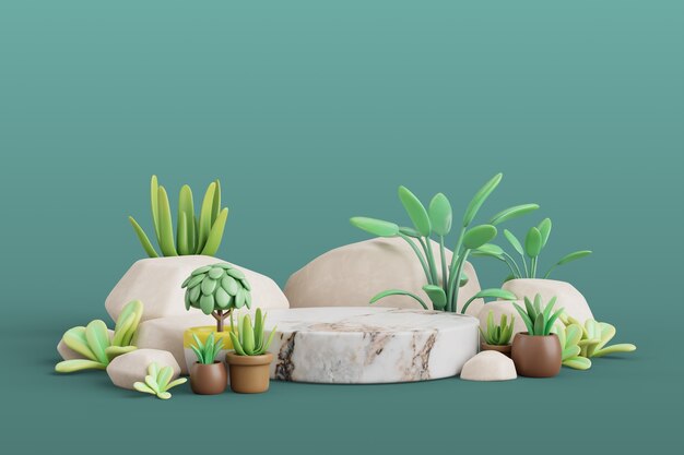 Arrière-plan du podium de vente de la nature