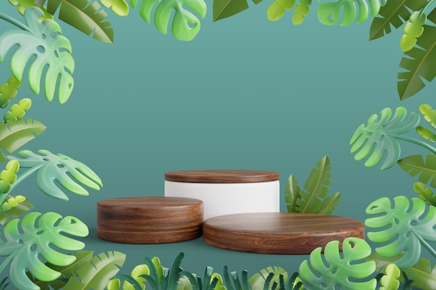Arrière-plan du podium de vente de la nature
