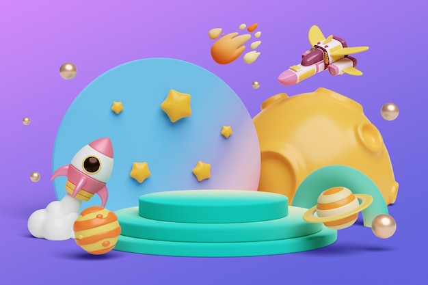 Arrière-plan du podium des ventes de Galaxy