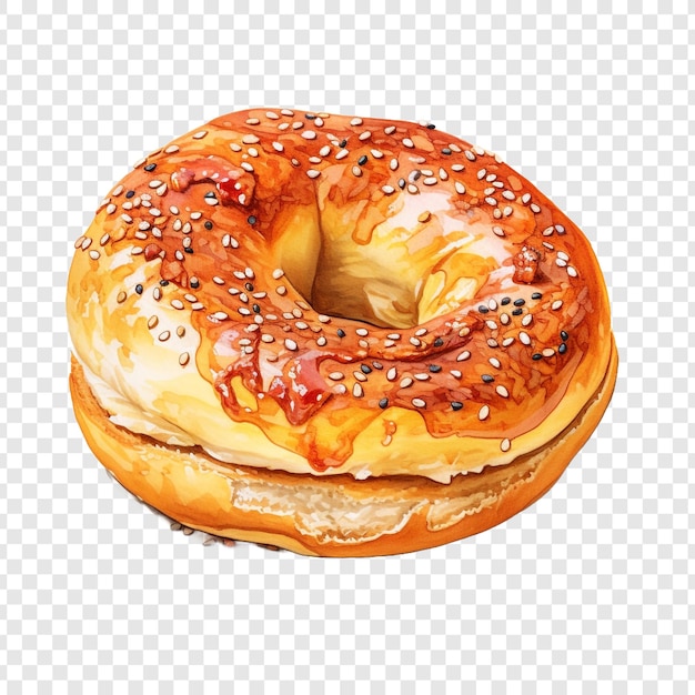 PSD gratuit bagel de montréal cuit au bois isolé sur fond transparent