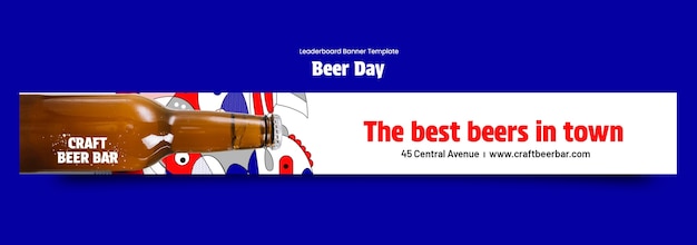 PSD gratuit bannière du classement de la fête de la bière