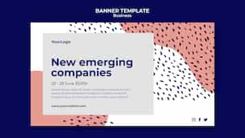 PSD gratuit bannière d'entreprises émergentes