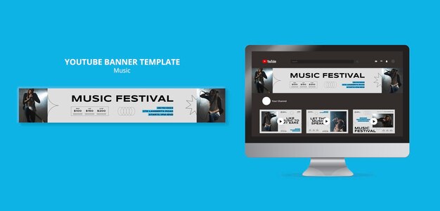 Bannière youtube du festival de musique minimal