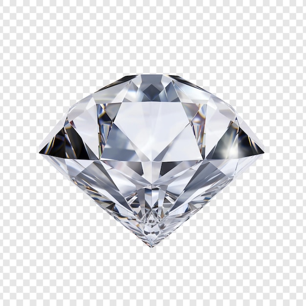 PSD gratuit un beau diamant isolé sur un fond transparent