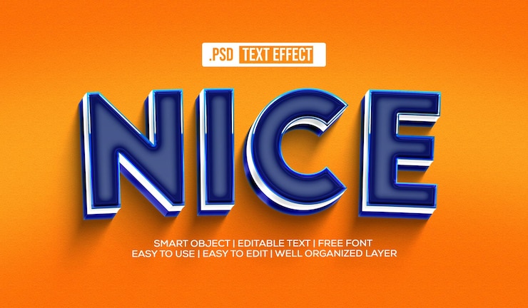 PSD gratuit bel effet de style de texte