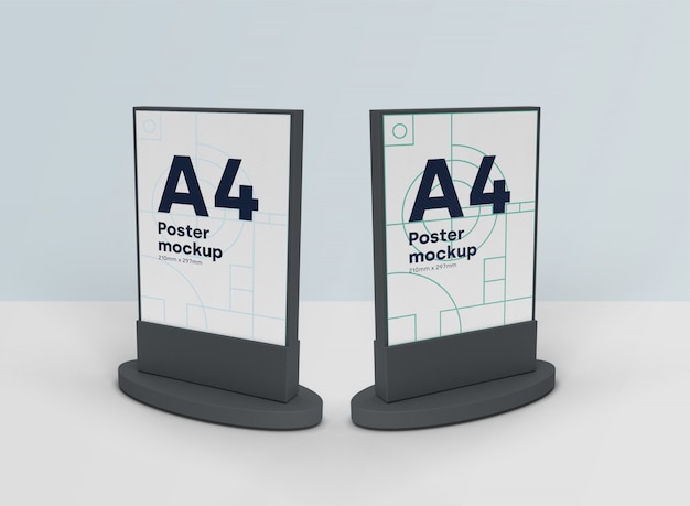 PSD gratuit billboards mockups scene 3d