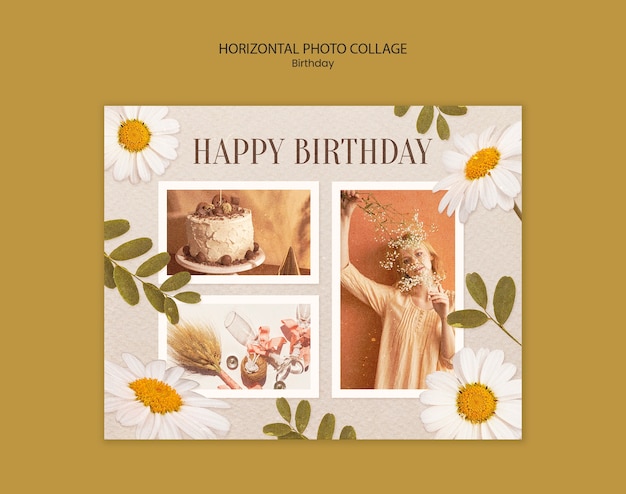 PSD gratuit birthday celebration  template