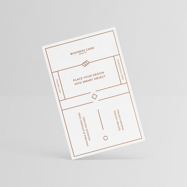 PSD gratuit blanc conception de carte de visite