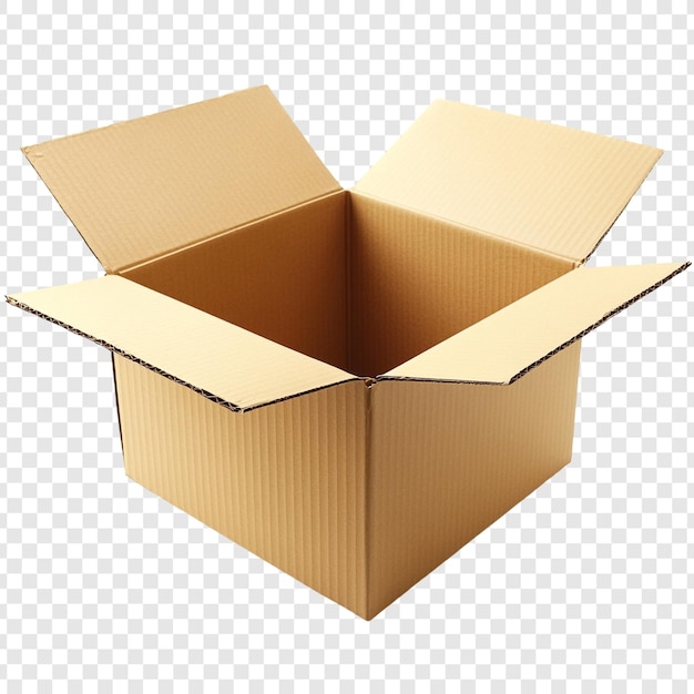 Une boîte de carton vide, symbole de potentiel et de nouveaux débuts