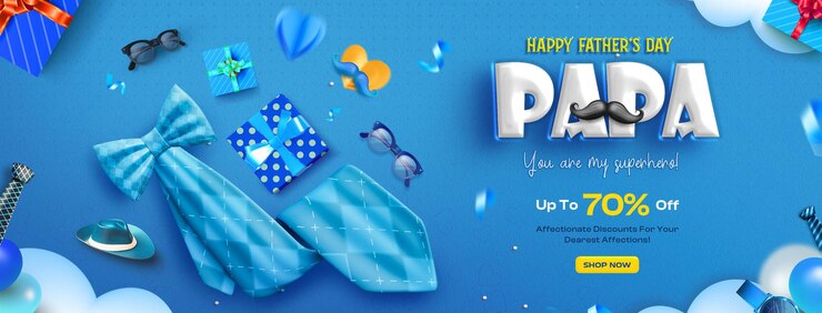 PSD gratuit bonne vente de la fête des pères modèle de conception de couverture pour les médias sociaux avec effet de texte modifiable