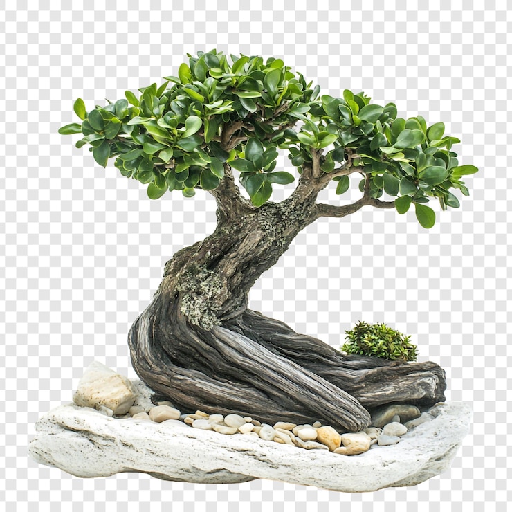 PSD gratuit le bonsaï miniature est un symbole de sérénité et de patience