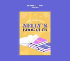 PSD gratuit book club template design