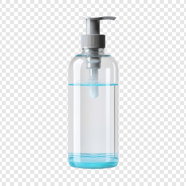 PSD gratuit bouteille de désinfectant pour les mains isolée sur fond transparent