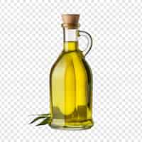 PSD gratuit bouteille d'huile d'olive isolée sur fond transparent