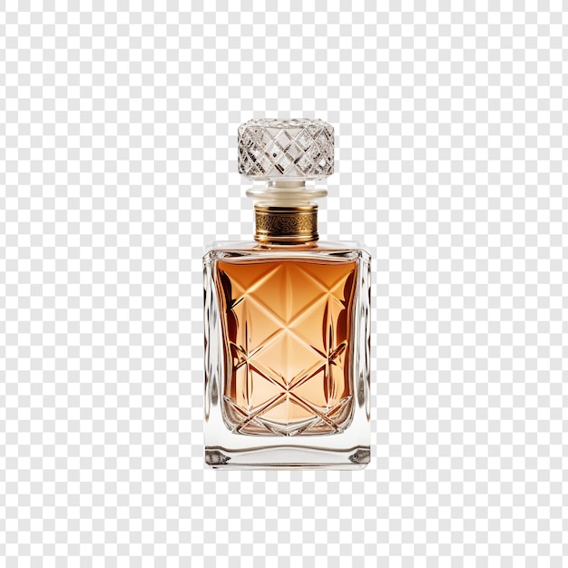 PSD gratuit bouteille de parfum isolée sur un fond transparent