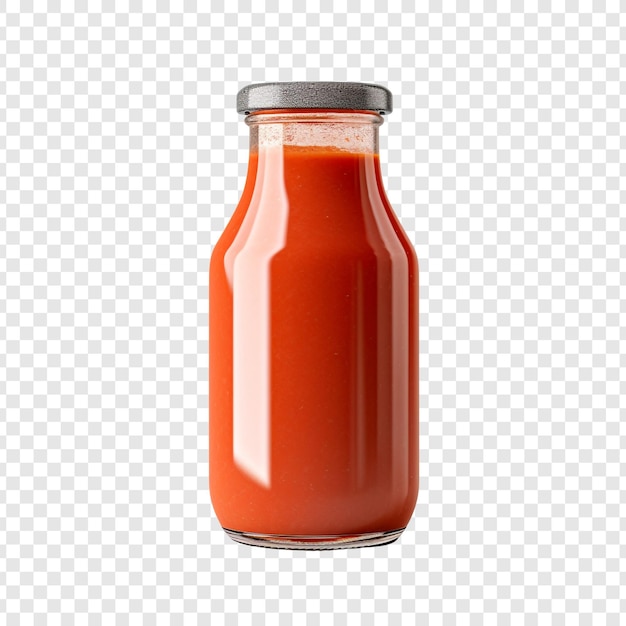 PSD gratuit bouteille de pot de salsa isolée sur fond transparent