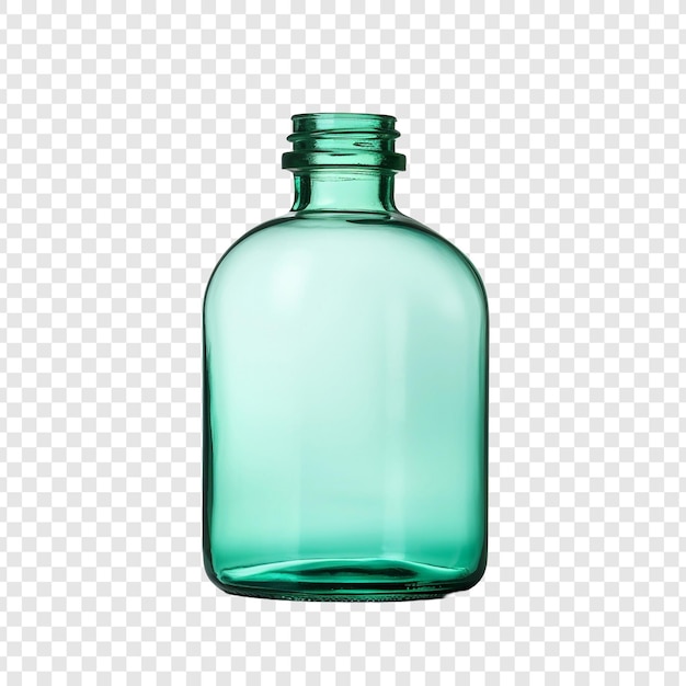 PSD gratuit bouteille en verre de pharmacie isolée sur fond transparent