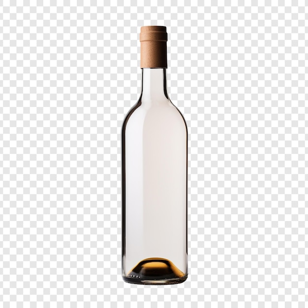 PSD gratuit bouteille de vin isolée sur fond transparent