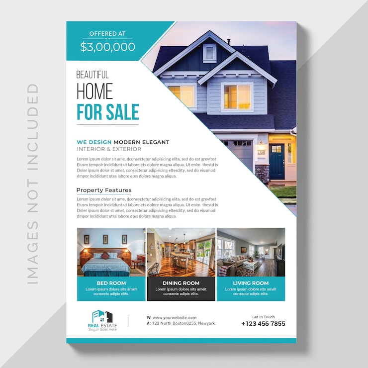 PSD gratuit brochure commerciale avec image