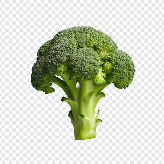 PSD gratuit brocoli frais isolé sur fond transparent