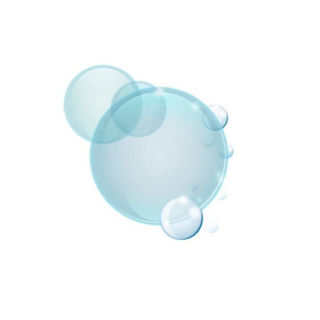 Bulles réalistes isolées