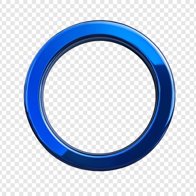 Cadre de cercle bleu brillant Un élément de conception circulaire vibrant parfait pour les bannières de logos ou les décorations de sites Web