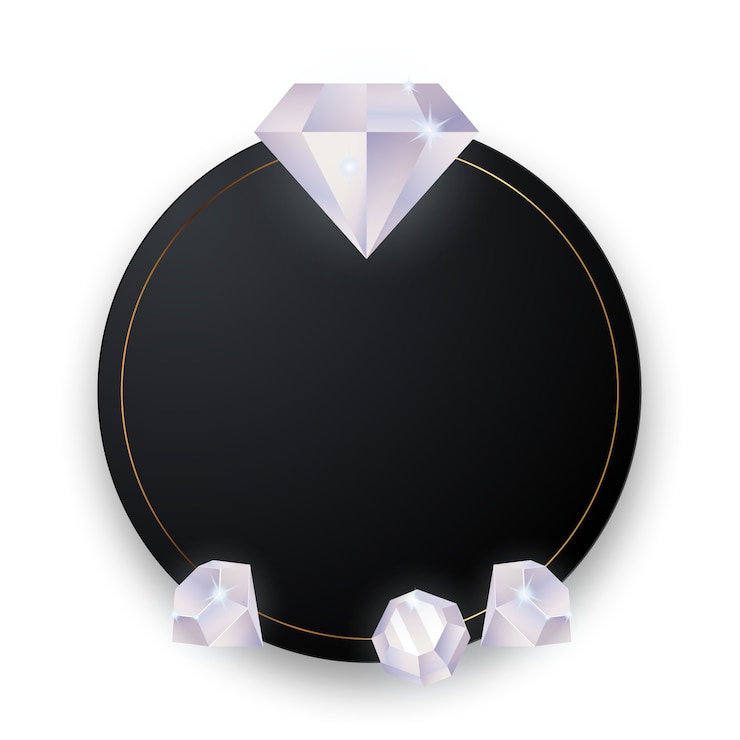 PSD gratuit cadre diamant isolé