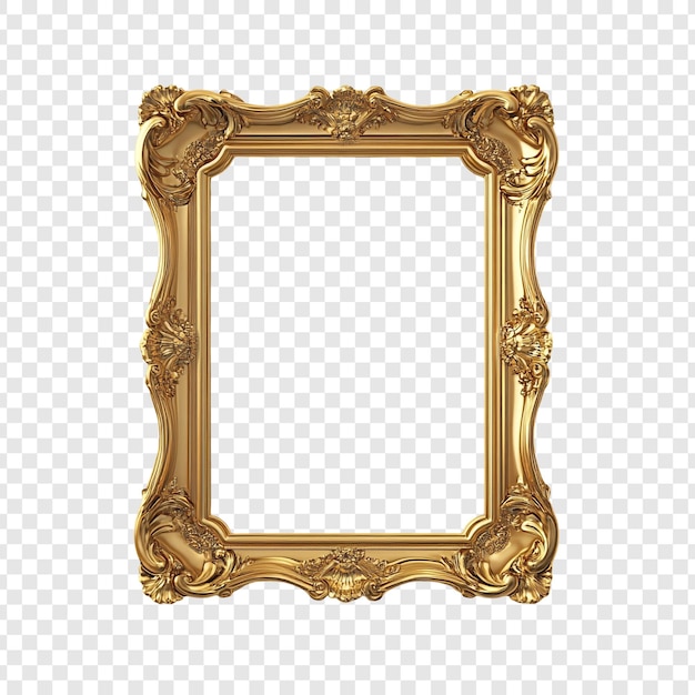 Un cadre orné d'or Un design classique