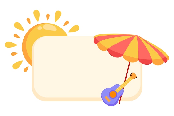 PSD gratuit cadre soleil isolé