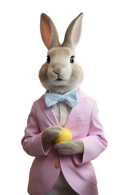 Caractère de lapin isolé