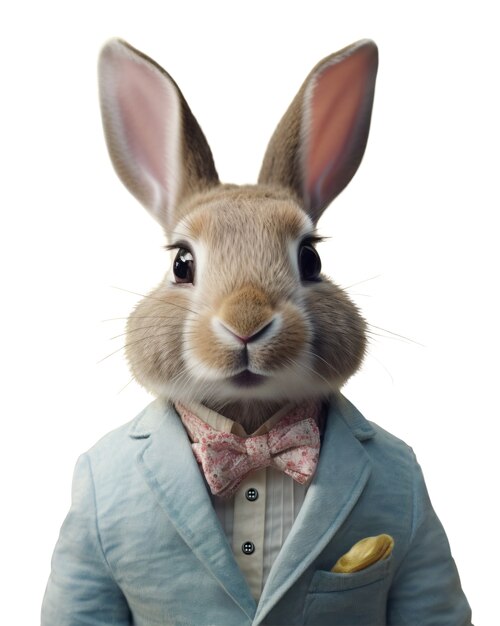 Caractère de lapin isolé