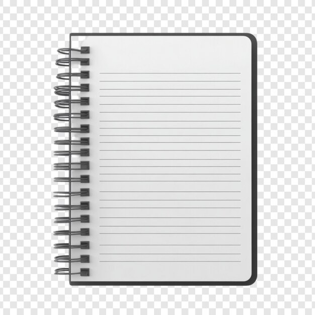 Carnet de notes en spirale vide Prêt à l'écriture d'idées et de notes d'inspiration