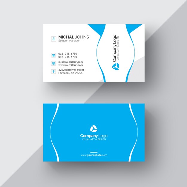 Carte bleue et blanche