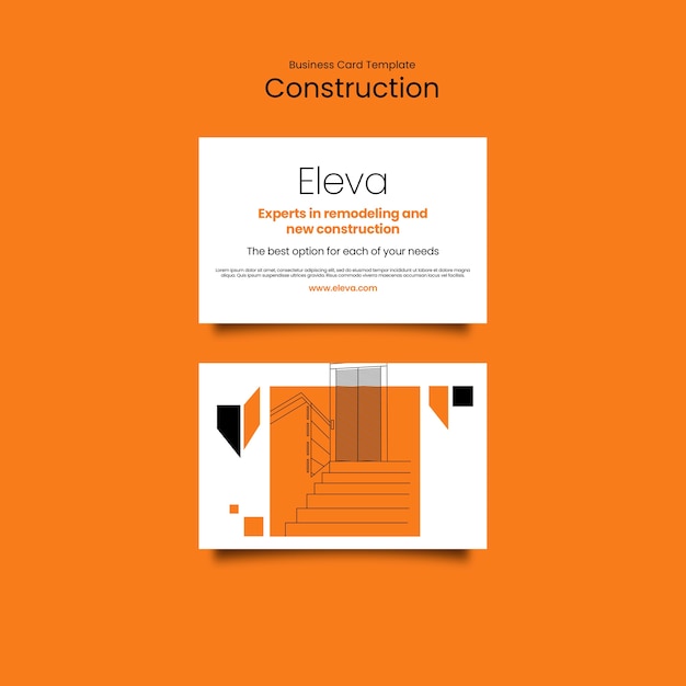 Carte de visite du projet de construction