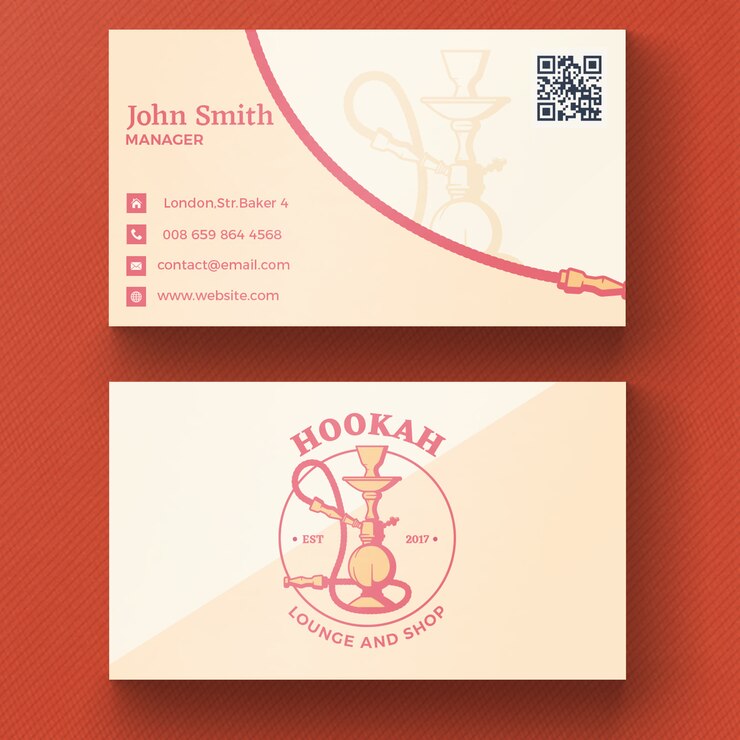 PSD gratuit carte de visite hookah