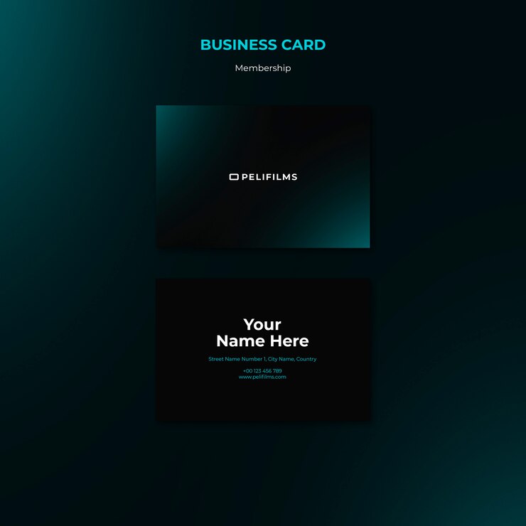PSD gratuit carte de visite de membre