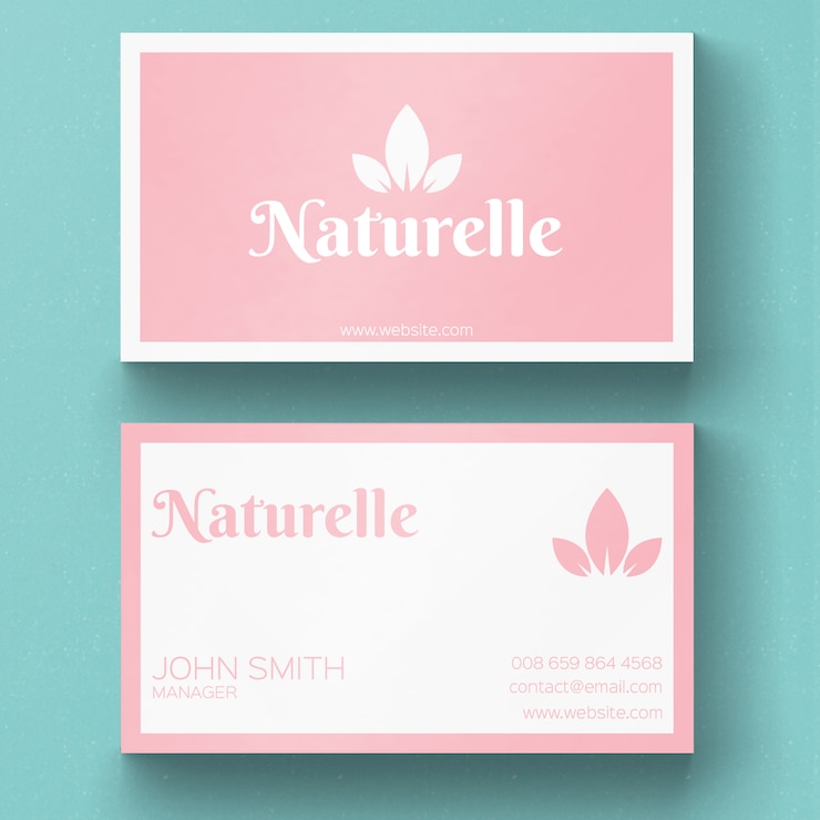 PSD gratuit carte de visite de nature minimale