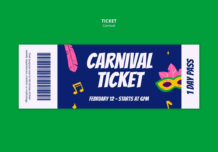 PSD gratuit célébration du carnaval de 2025