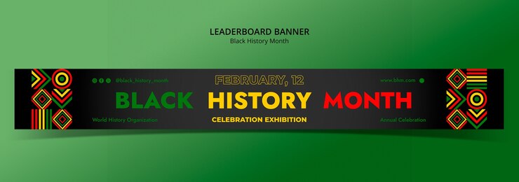 PSD gratuit célébration du mois de l'histoire noire