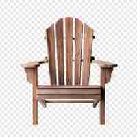 PSD gratuit une chaise adirondack isolée sur un fond transparent