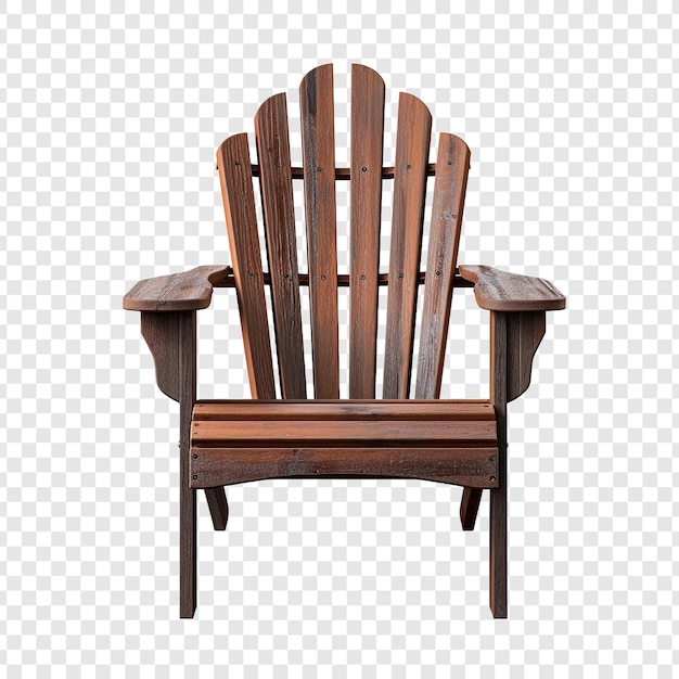 PSD gratuit une chaise adirondack isolée sur un fond transparent