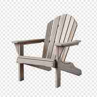 PSD gratuit une chaise adirondack isolée sur un fond transparent