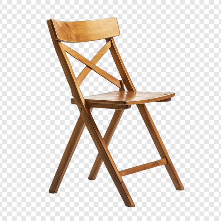 PSD gratuit une chaise pliante en bois élégante un design classique pour le confort et la commodité