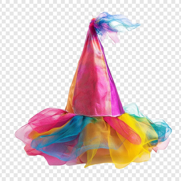 PSD gratuit chapeau de fête coloré arc-en-ciel chapeaux de fête amusants pour les enfants